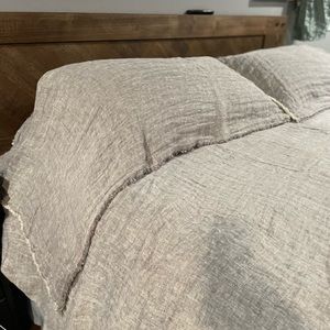 Jaden linen reversible modern & contemporary 3 piece coverlet